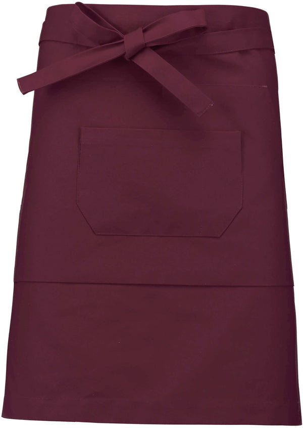 Avental Venti poliéster / algodão de comprimento Médio-Burgundy-Único-RAG-Tailors-Fardas-e-Uniformes-Vestuario-Pro