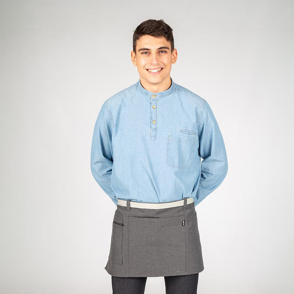 Avental cintura Filipa-Cinza Carvão-Único-RAG-Tailors-Fardas-e-Uniformes-Vestuario-Pro