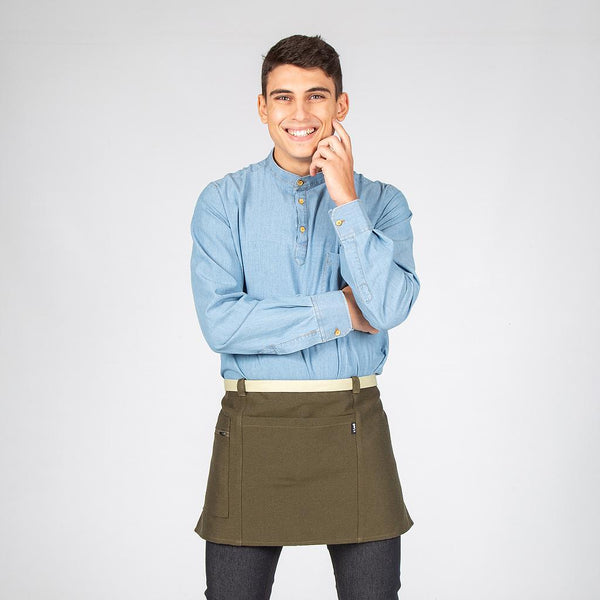 Avental cintura Filipa-Verde Caqui-Único-RAG-Tailors-Fardas-e-Uniformes-Vestuario-Pro