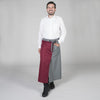 Avental cintura Francês-Bordou/Cinza-Único-RAG-Tailors-Fardas-e-Uniformes-Vestuario-Pro