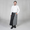 Avental cintura Francês-Preto/Cinza-Único-RAG-Tailors-Fardas-e-Uniformes-Vestuario-Pro