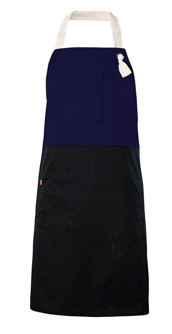 Avental com Peito Bicolor-Azul Marinho-Único-RAG-Tailors-Fardas-e-Uniformes-Vestuario-Pro
