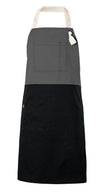 Avental com Peito Bicolor-Cinza-Único-RAG-Tailors-Fardas-e-Uniformes-Vestuario-Pro
