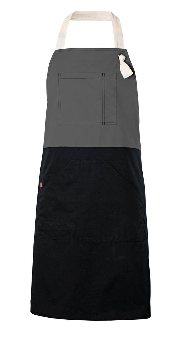 Avental com Peito Bicolor-Cinza-Único-RAG-Tailors-Fardas-e-Uniformes-Vestuario-Pro