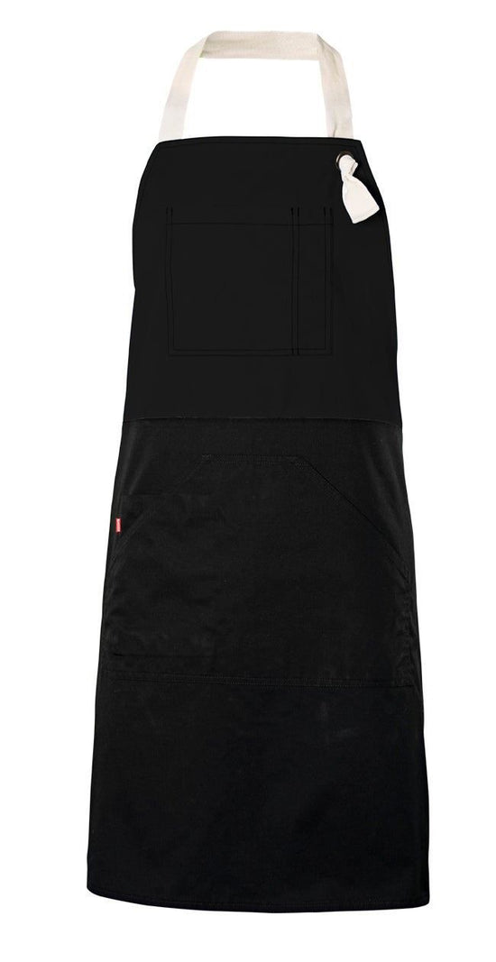Avental com Peito Bicolor-Preto-Único-RAG-Tailors-Fardas-e-Uniformes-Vestuario-Pro