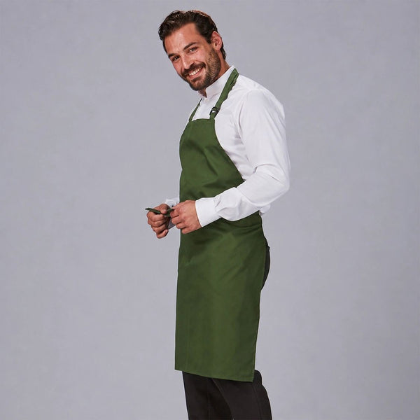 Avental com Peito Sarja 90x75 cm-Verde Garrafa - 118-UD-RAG-Tailors-Fardas-e-Uniformes-Vestuario-Pro