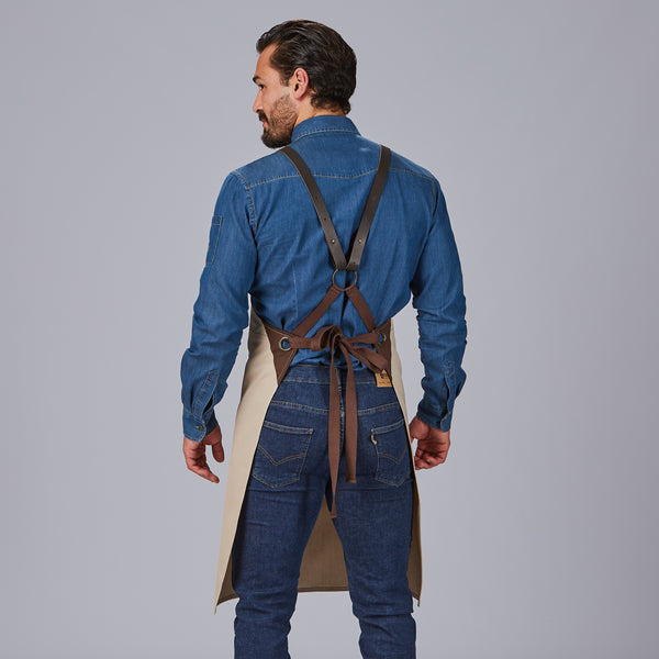 Avental com Peito e Acessórios em Pele 88x74 cm-RAG-Tailors-Fardas-e-Uniformes-Vestuario-Pro