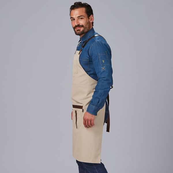 Avental com Peito e Acessórios em Pele 88x74 cm-RAG-Tailors-Fardas-e-Uniformes-Vestuario-Pro