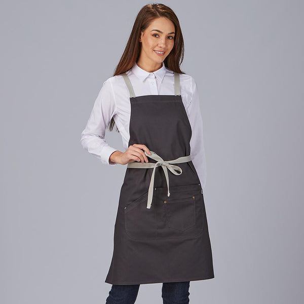 Avental com Peito e Alças em Contraste 88x74 cm-Cinzento Marengo-139-Único-RAG-Tailors-Fardas-e-Uniformes-Vestuario-Pro