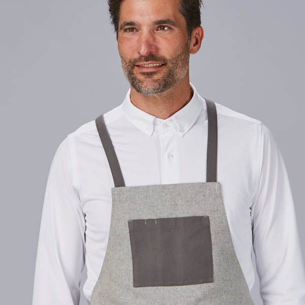 Avental com peito, bolso e fitas combinadas 88x74 cm-RAG-Tailors-Fardas-e-Uniformes-Vestuario-Pro