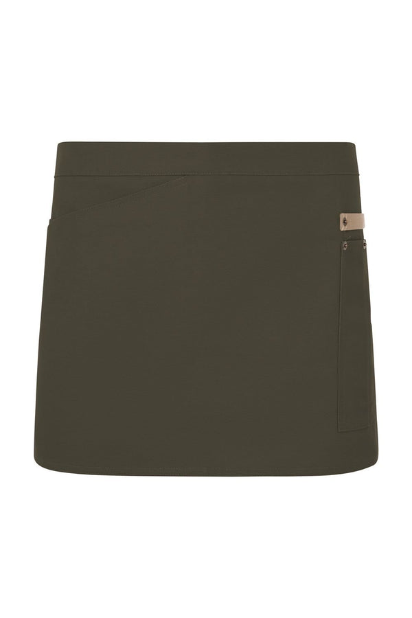 Avental curto canvas bicolor-Verde Oliva/bege Areia - 36/46-Único-RAG-Tailors-Fardas-e-Uniformes-Vestuario-Pro