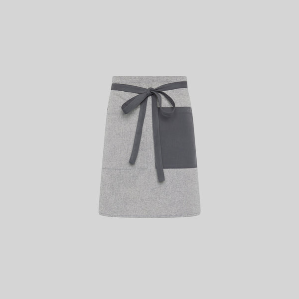 Avental curto com bolso e fitas combinadas 45x74cm-RAG-Tailors-Fardas-e-Uniformes-Vestuario-Pro