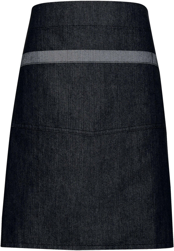 Avental curto de ganga Jeans-Preto Denim-Único-RAG-Tailors-Fardas-e-Uniformes-Vestuario-Pro