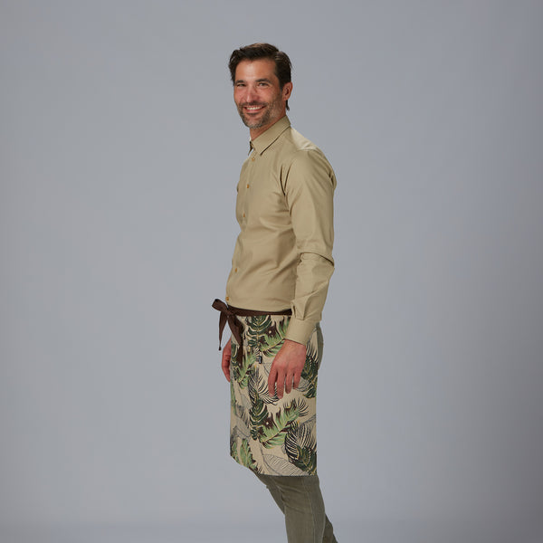 Avental curto estampado Floral 50x74 cm-RAG-Tailors-Fardas-e-Uniformes-Vestuario-Pro