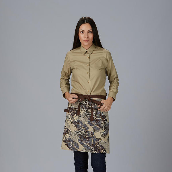 Avental curto estampado Floral 50x74 cm-Marinho-104-Único-RAG-Tailors-Fardas-e-Uniformes-Vestuario-Pro