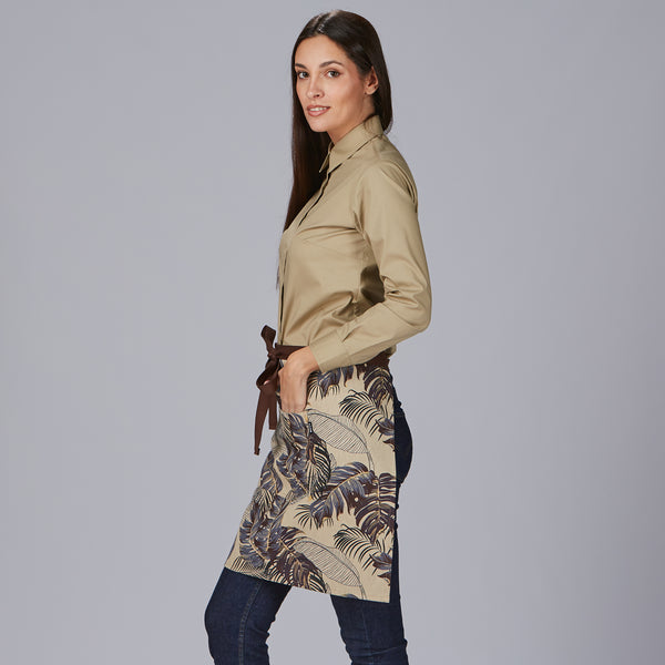 Avental curto estampado Floral 50x74 cm-RAG-Tailors-Fardas-e-Uniformes-Vestuario-Pro