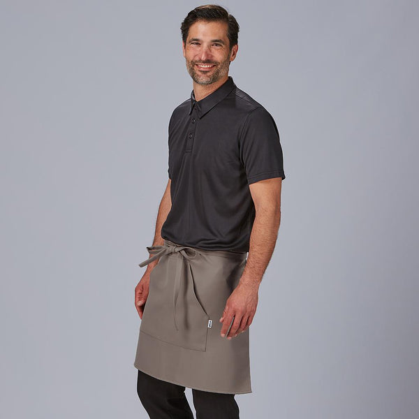 Avental de Cintura c/ Bolsos 50x75 cm em Sarja de Poliéster-Cinza-598-Único-RAG-Tailors-Fardas-e-Uniformes-Vestuario-Pro