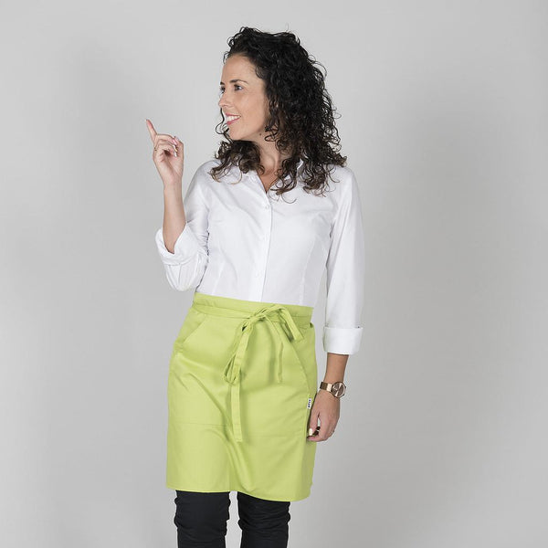 Avental de Cintura c/ Bolsos 50x75 cm em Sarja de Poliéster-Pistacho-614-Único-RAG-Tailors-Fardas-e-Uniformes-Vestuario-Pro