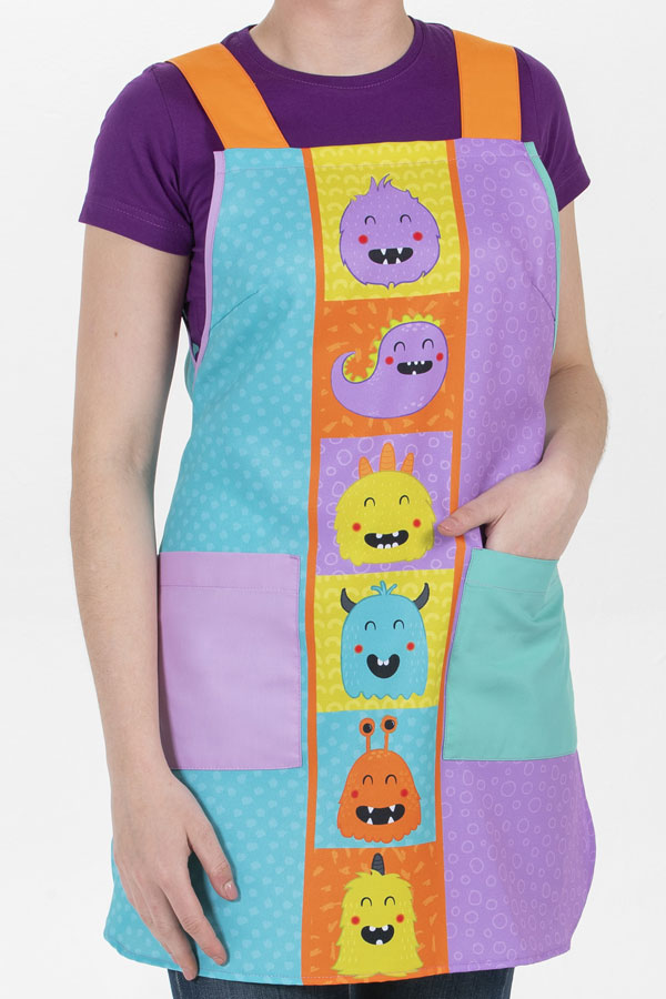 Avental de Educadora Monstrinhos-RAG-Tailors-Fardas-e-Uniformes-Vestuario-Pro