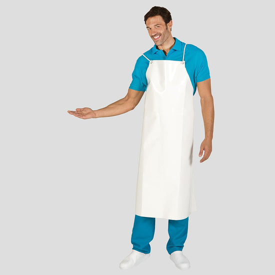 Avental de PVC ( Rígido )-Branco-Único-RAG-Tailors-Fardas-e-Uniformes-Vestuario-Pro