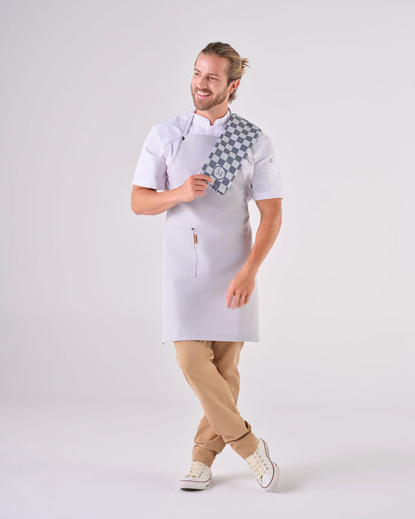 Avental de Peitilho Tokyo Cinzento Claro-RAG-Tailors-Fardas-e-Uniformes-Vestuario-Pro