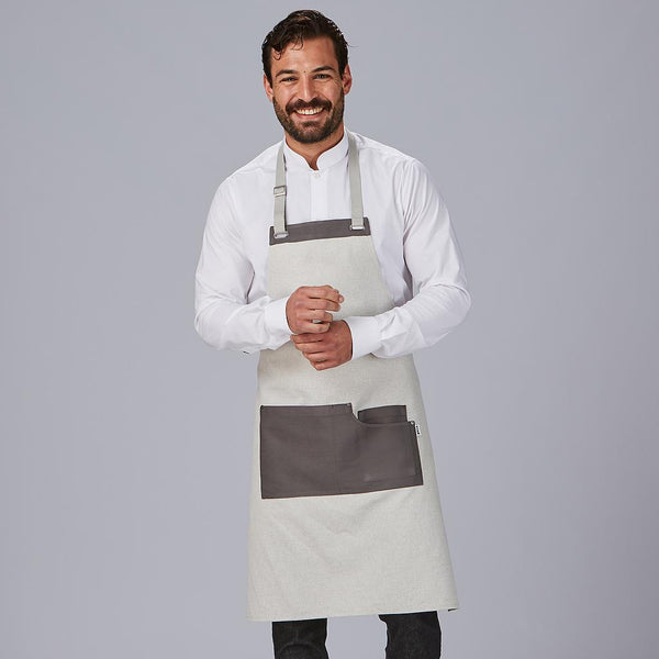 Avental de Peito Bicolor 88x74 cm-Cinzento Claro - 173-UD-RAG-Tailors-Fardas-e-Uniformes-Vestuario-Pro