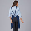 Avental de Peito Bicolor com Cinta às Riscas 86x74 cm-RAG-Tailors-Fardas-e-Uniformes-Vestuario-Pro