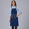 Avental de Peito Bicolor com Cinta às Riscas 86x74 cm-Marinho-104-Único-RAG-Tailors-Fardas-e-Uniformes-Vestuario-Pro