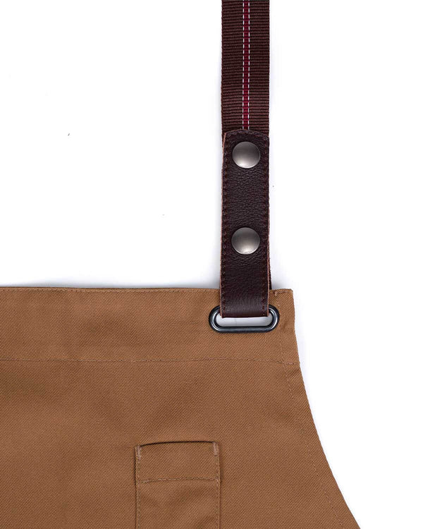 Avental de Peito Boulevard-Dark Camel-Castanho/Bordô-Único-RAG-Tailors-Fardas-e-Uniformes-Vestuario-Pro