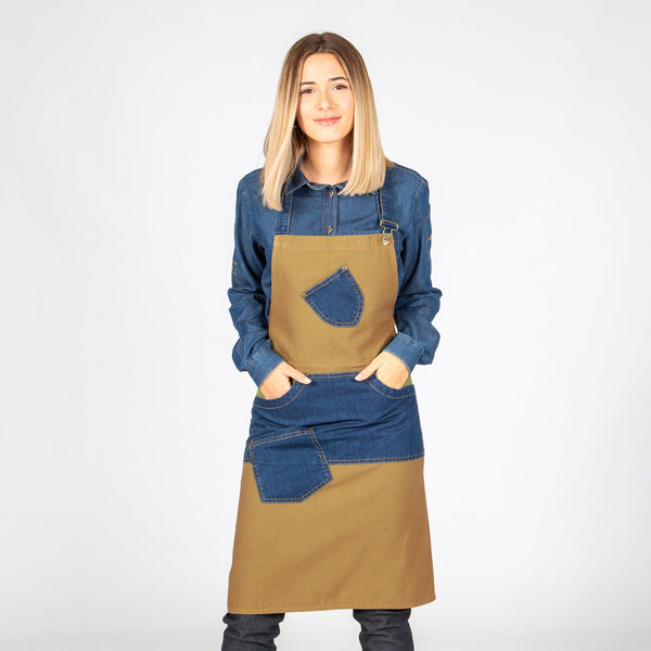 Avental de Peito Combi-Castanho-Único-RAG-Tailors-Fardas-e-Uniformes-Vestuario-Pro