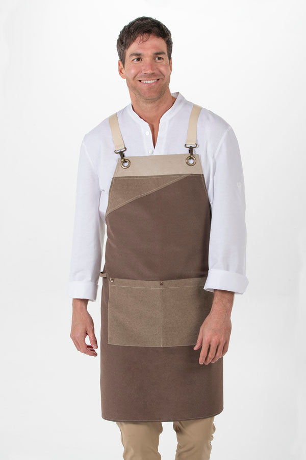 Avental de Peito Kern-Castanho-Unico-RAG-Tailors-Fardas-e-Uniformes-Vestuario-Pro