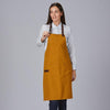 Avental de Peito com Contrastes de Espinha 88x74cm-Mostarda-175-Único-RAG-Tailors-Fardas-e-Uniformes-Vestuario-Pro