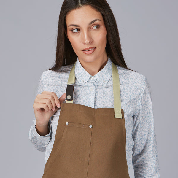 Avental de Peito com Contrastes de Espinha 88x74cm-RAG-Tailors-Fardas-e-Uniformes-Vestuario-Pro