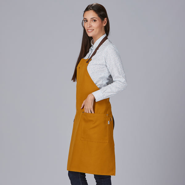 Avental de Peito com Contrastes de Espinha 88x74cm-RAG-Tailors-Fardas-e-Uniformes-Vestuario-Pro