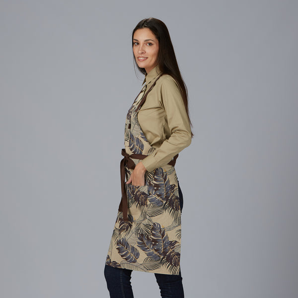 Avental de Peito com Estampado Floral 88x74cm-RAG-Tailors-Fardas-e-Uniformes-Vestuario-Pro