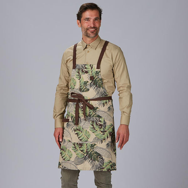 Avental de Peito com Estampado Floral 88x74cm-Verde-108-Único-RAG-Tailors-Fardas-e-Uniformes-Vestuario-Pro