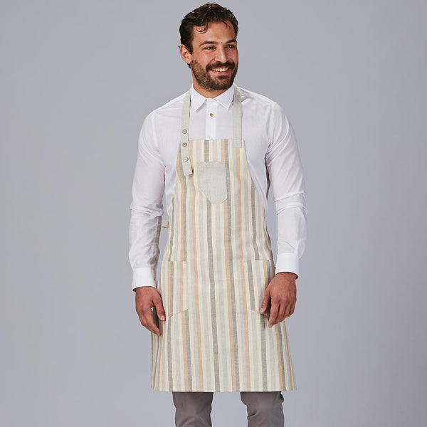 Avental de Peito com Riscas Combinadas 88x74 cm-Cinza claro 173-Único-RAG-Tailors-Fardas-e-Uniformes-Vestuario-Pro