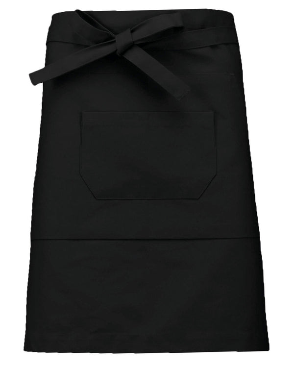 Avental de comprimento médio-Black-Único-RAG-Tailors-Fardas-e-Uniformes-Vestuario-Pro