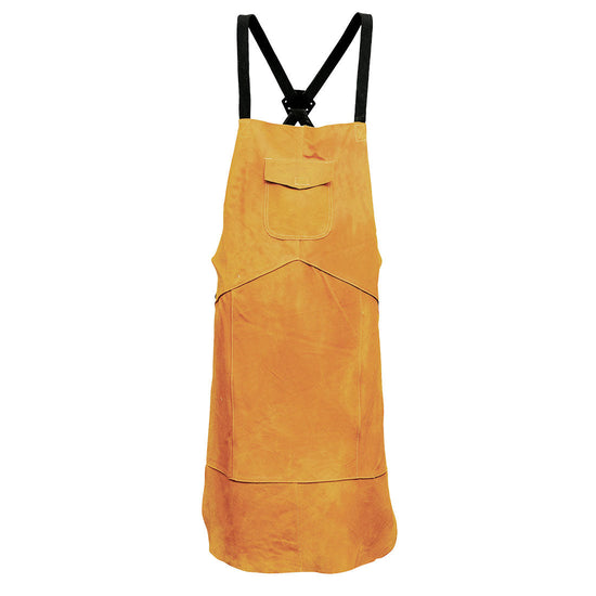 Avental de soldador em couro-Bronzeado-U-RAG-Tailors-Fardas-e-Uniformes-Vestuario-Pro