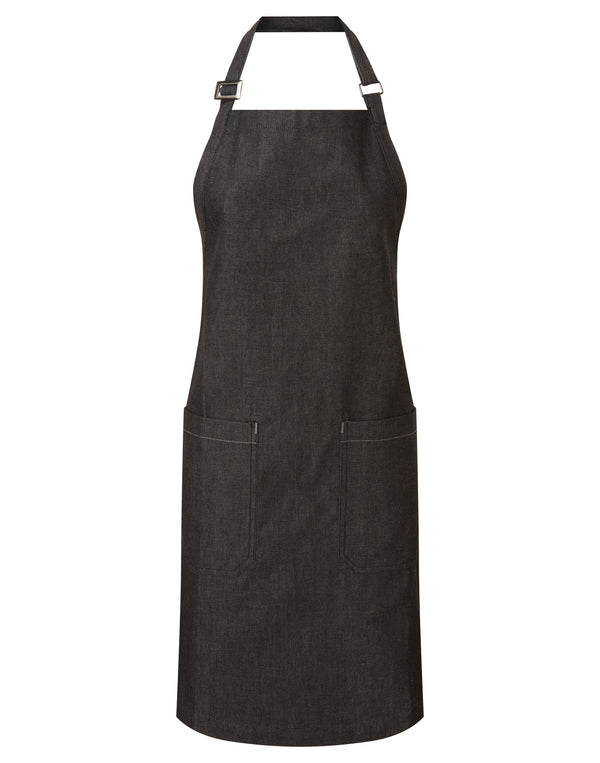 Avental denim biológico - comércio justo-Black Denim-Único-RAG-Tailors-Fardas-e-Uniformes-Vestuario-Pro