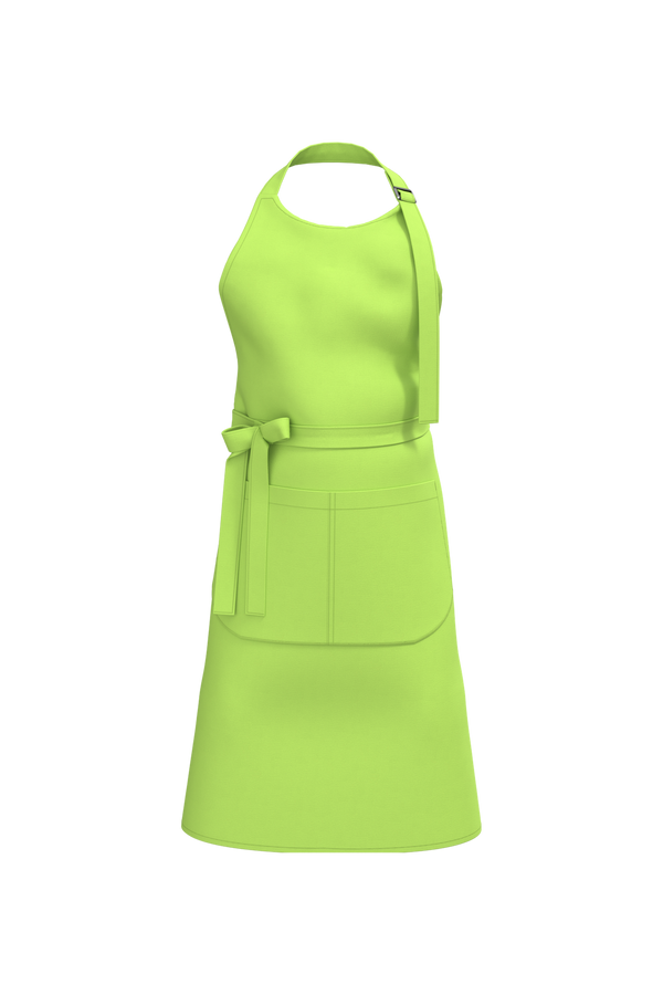Avental em algodão biológico-Lime-One Size-RAG-Tailors-Fardas-e-Uniformes-Vestuario-Pro