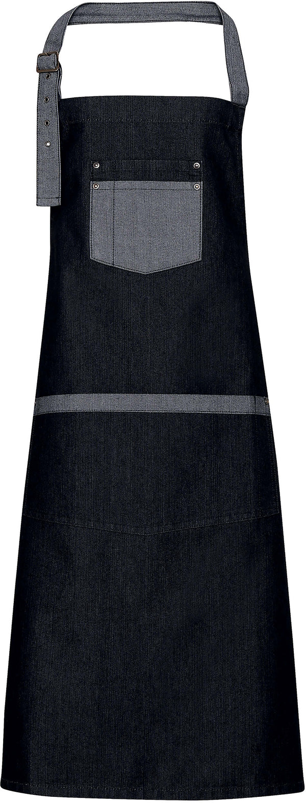 Avental em contraste Jeans-Preto Denim-Único-RAG-Tailors-Fardas-e-Uniformes-Vestuario-Pro