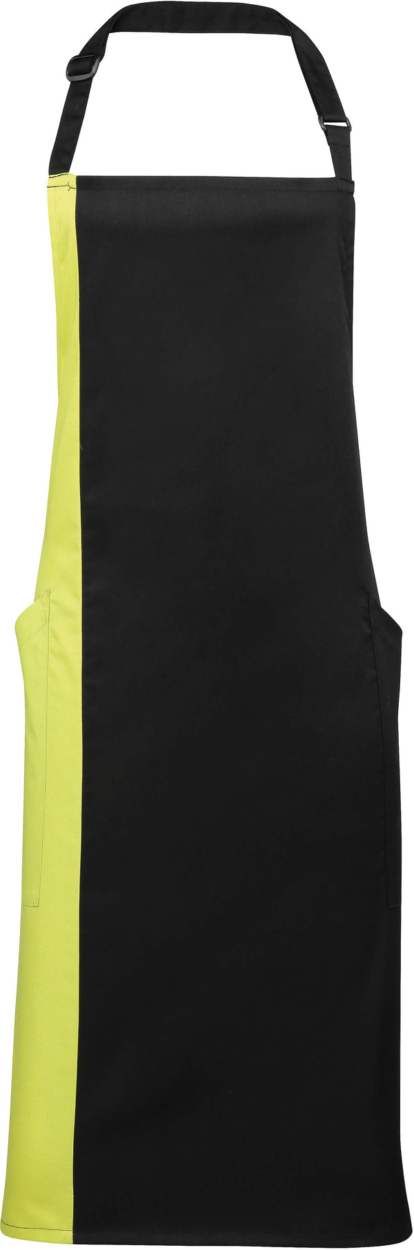 Avental longo bicolor-Preto / Lime-One Size-RAG-Tailors-Fardas-e-Uniformes-Vestuario-Pro
