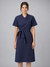 BATA CRUZADA DE MULHER-Azul Marinho-S-RAG-Tailors-Fardas-e-Uniformes-Vestuario-Pro