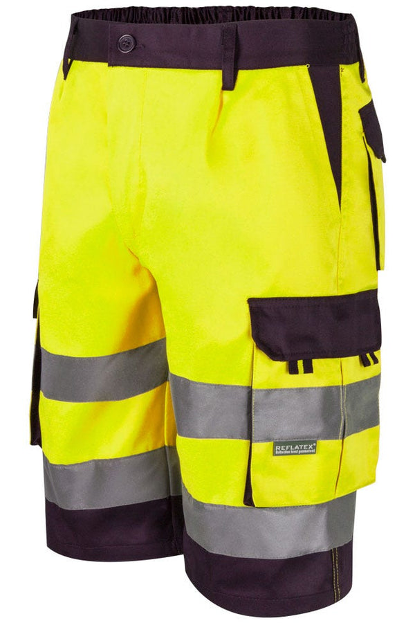BERMUDA BICOLOR AV-Amarelo Fluor-S-RAG-Tailors-Fardas-e-Uniformes-Vestuario-Pro