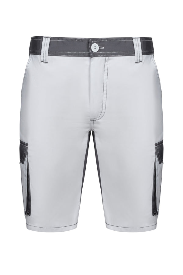 BERMUDA BICOLOR MULTIBOLSOS-Branco-34-RAG-Tailors-Fardas-e-Uniformes-Vestuario-Pro