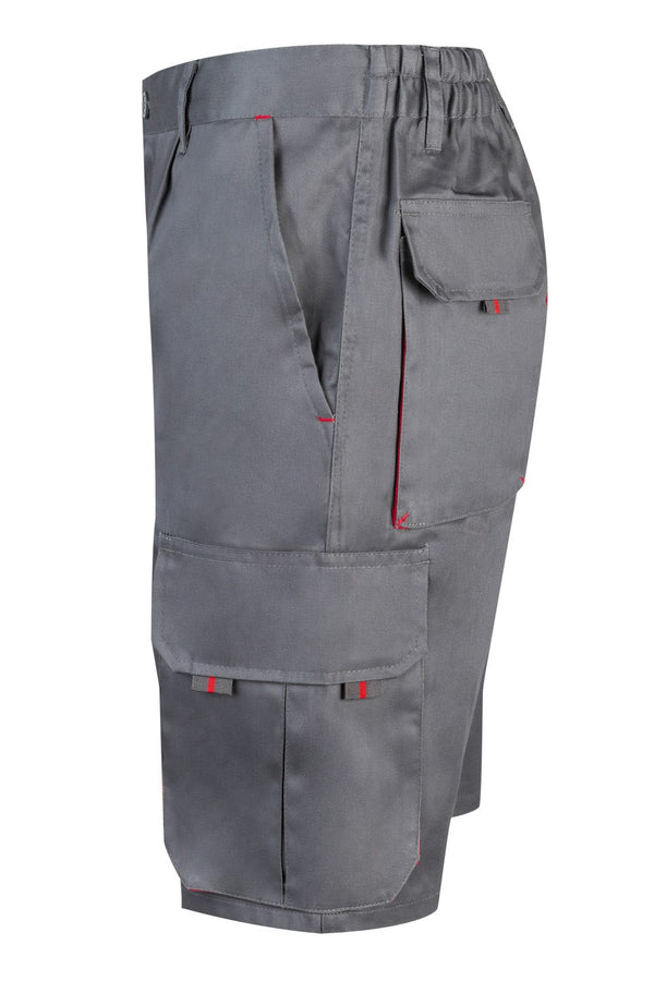 BERMUDAS BICOLOR MULTIBOLSOS em Cinza-RAG-Tailors-Fardas-e-Uniformes-Vestuario-Pro