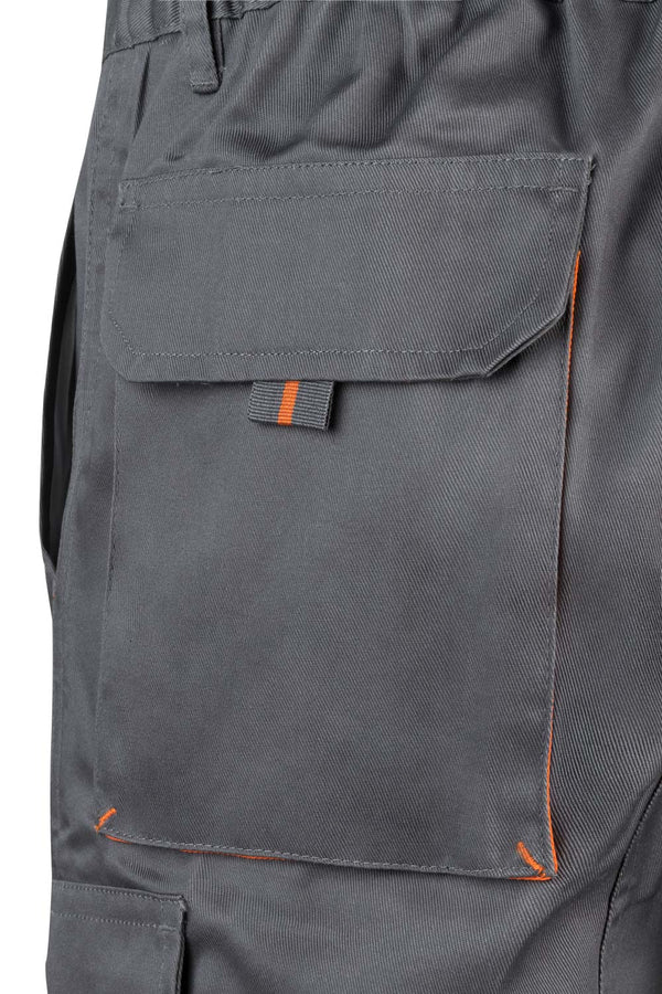 BERMUDAS BICOLOR MULTIBOLSOS em Cinza-RAG-Tailors-Fardas-e-Uniformes-Vestuario-Pro