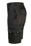 BERMUDAS BICOLOR MULTIBOLSOS em Preto-RAG-Tailors-Fardas-e-Uniformes-Vestuario-Pro