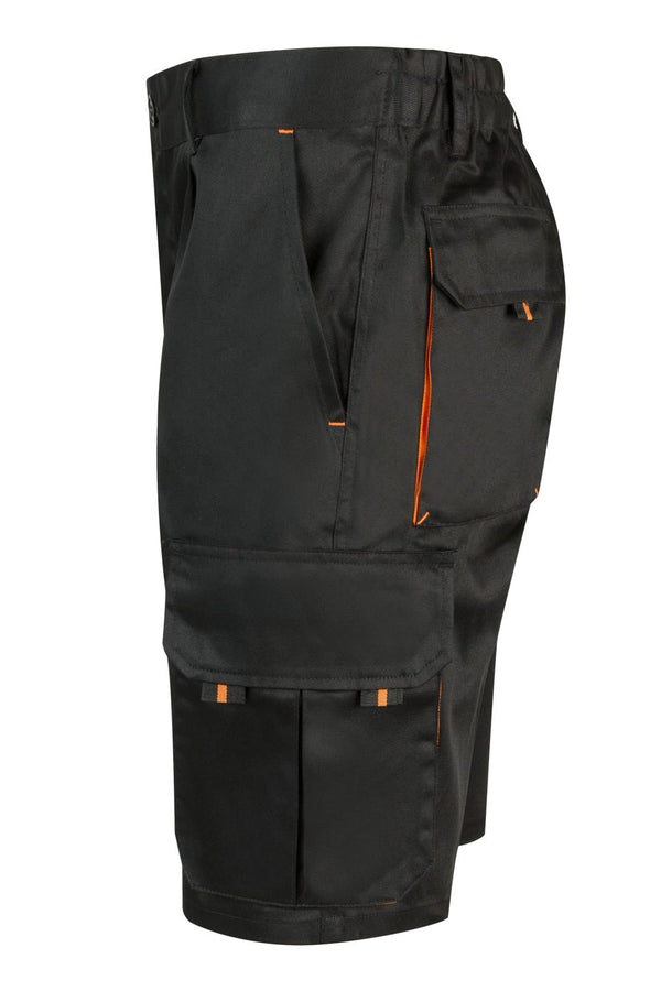 BERMUDAS BICOLOR MULTIBOLSOS em Preto-RAG-Tailors-Fardas-e-Uniformes-Vestuario-Pro